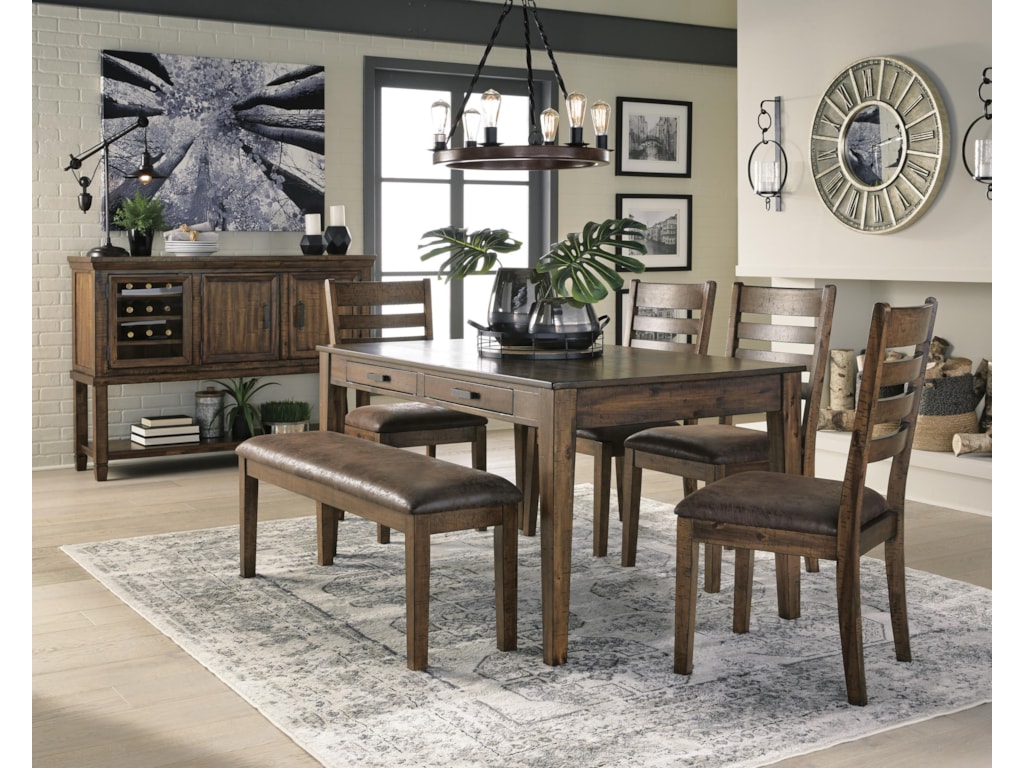 Ashley Furniture Royard D765 25 4x01 00 60 7 Pc Rect Dining Room