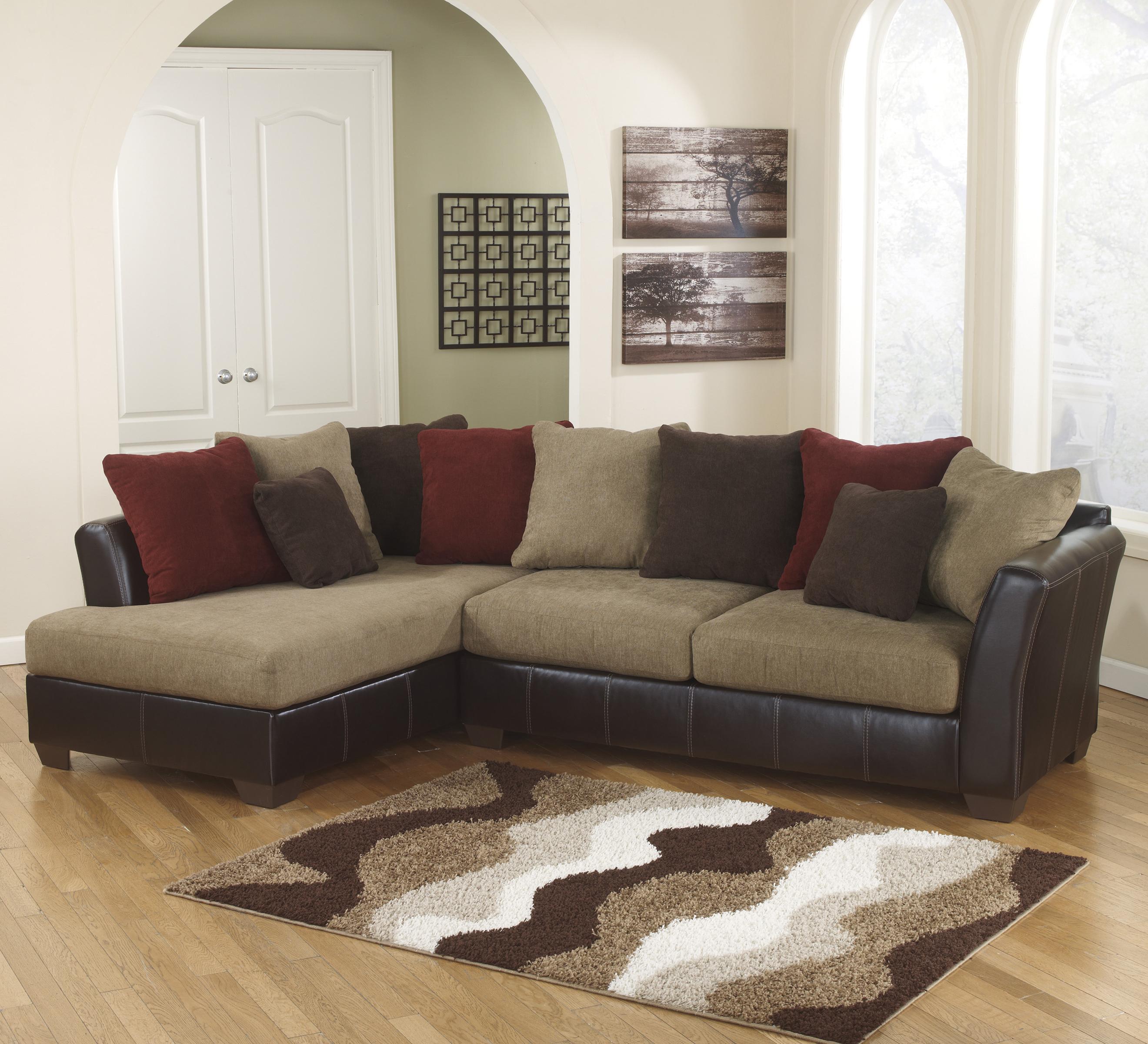 Ashley Sofa Sectional Ashley Signature Design Alenya Charcoal 3 Piece Sectional With - TheSofa