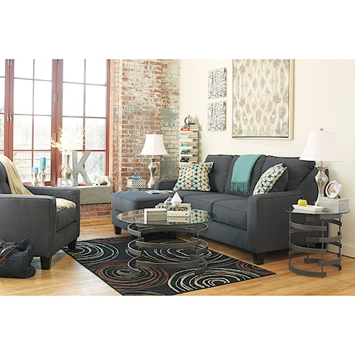 ashley furniture shayla stationary living room group | godby home