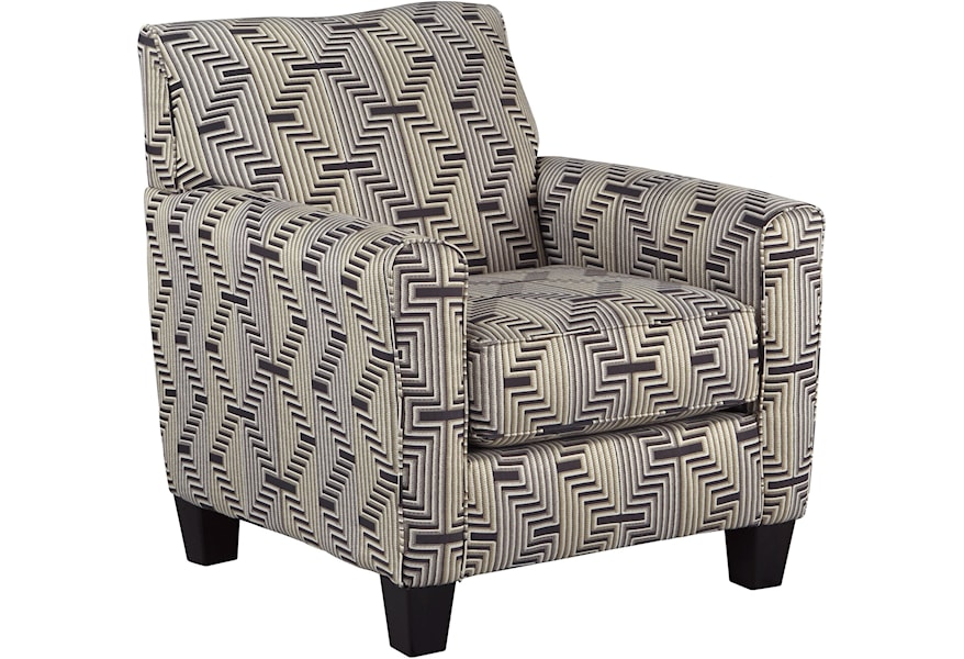 Ashley Furniture Torcello 1130321 Accent Chair With Zig Zag Fabric