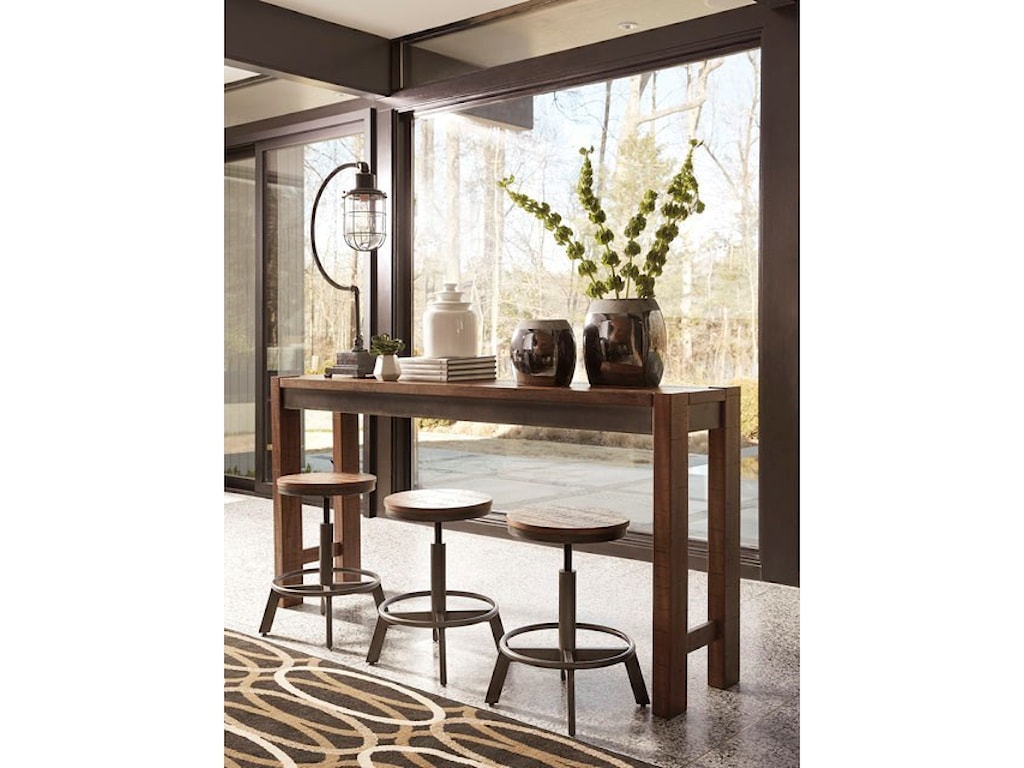 Signature Design By Ashley Torjin Rustic Long Counter Table
