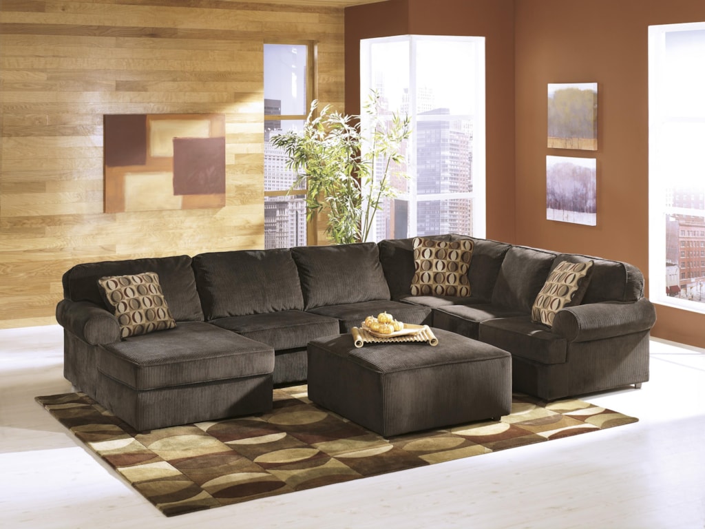 Ashley Furniture Vista - ChocolateStationary Living Room Group