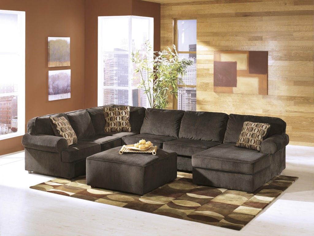 Ashley Furniture Vista - ChocolateStationary Living Room Group