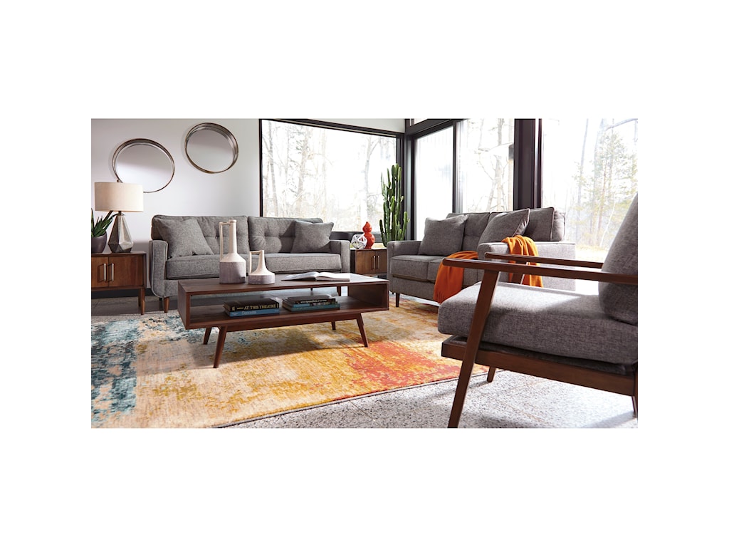 Ashley Furniture Zardoni 1140238 Mid Century Modern Sofa Del Sol