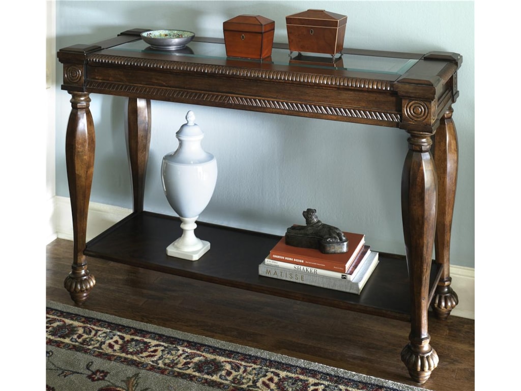 Signature Design By Ashley Mantera Sofa Table With Bottom Shelf - Furniture Superstore - NM - Console/Sofa Table Signature Design By Ashley Mantera Sofa Table With Bottom Shelf - Furniture Superstore - NM - Console/Sofa Table