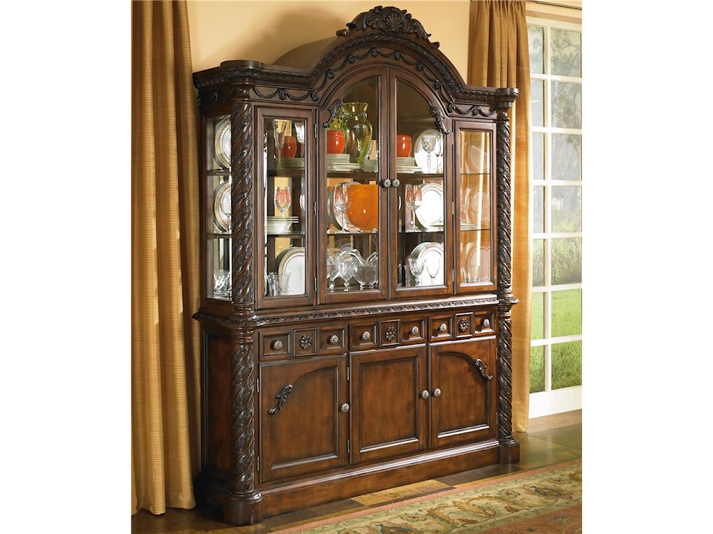 Millennium North Shore China Cabinet With Glass Doors Wayside