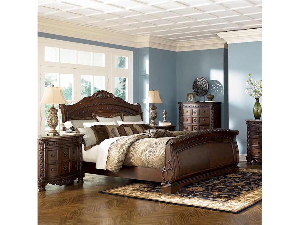 North Shore King Sleigh Bed