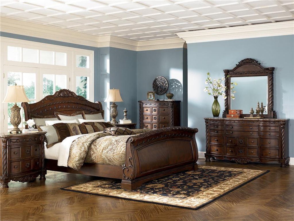 Millennium North ShoreKing Sleigh Bed
