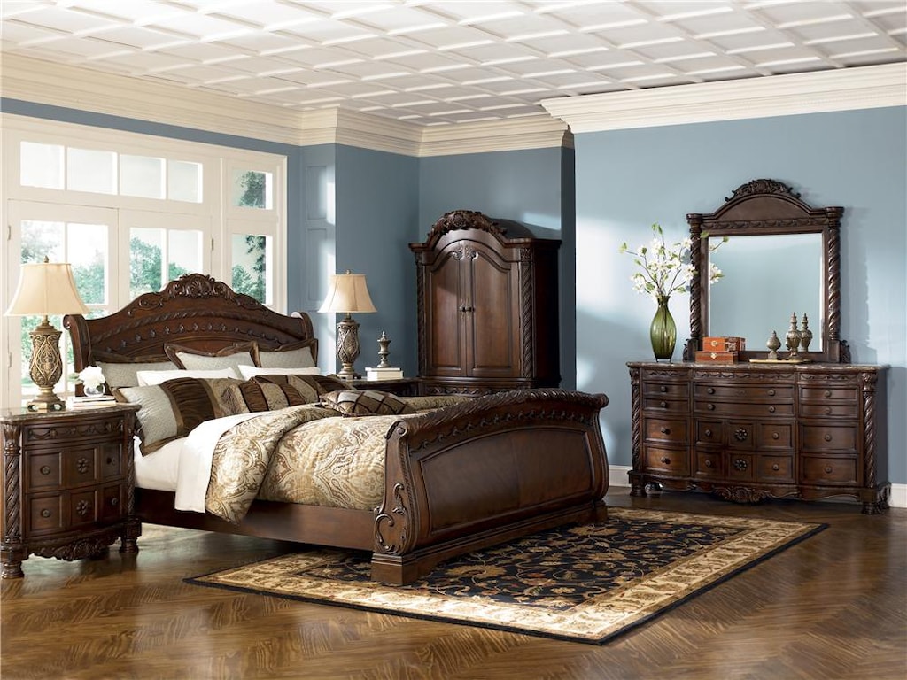 Millennium North ShoreKing Sleigh Bed
