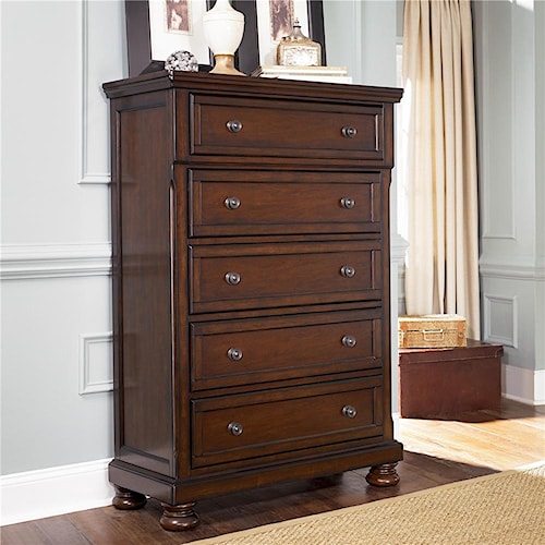 ashley furniture porter 5 drawer chest | wayside furniture | drawer