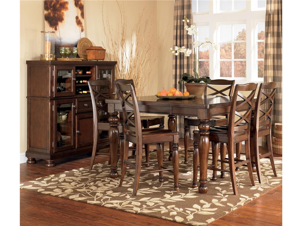 Ashley Furniture Porter 7 Piece Counter Height Table Stool Set Ashley Furniture Porter7 Piece Counter Height Table Stool Set