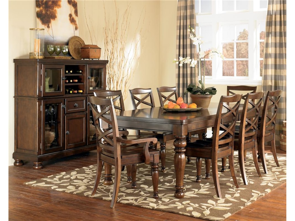 Ashley Furniture Porter 9 Piece Rectangular Extension Table Chair Porter 9 Piece Rectangular Extension Table Chair Set By Ashley Furniture