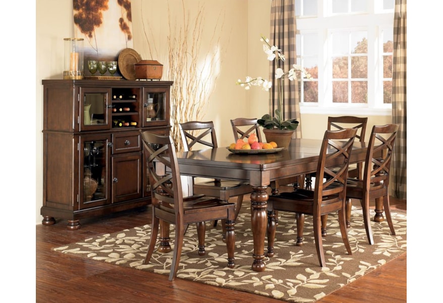 Ashley Furniture Porter 7 Piece Rectangular Extension Table Chair Set A1 Furniture Mattress Dining 7 Or More Piece Sets