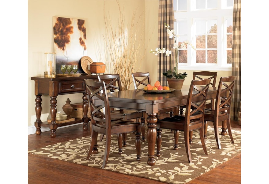 Ashley Furniture Porter 7 Piece Rectangular Extension Table Chair Set A1 Furniture Mattress Dining 7 Or More Piece Sets