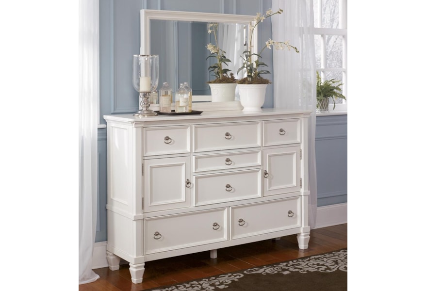 Millennium Prentice Dresser With Doors And Mirror Northeast
