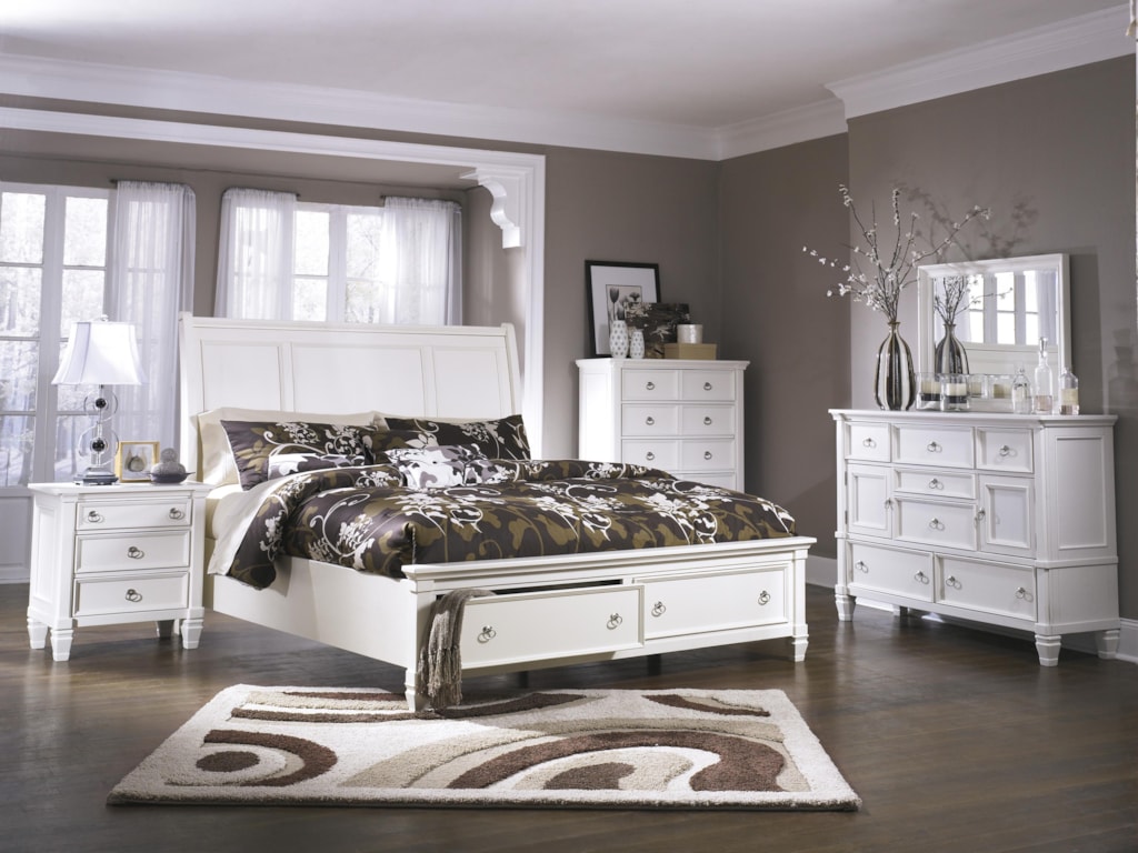 Millennium PrenticeQueen Sleigh Bed with Storage Footboard