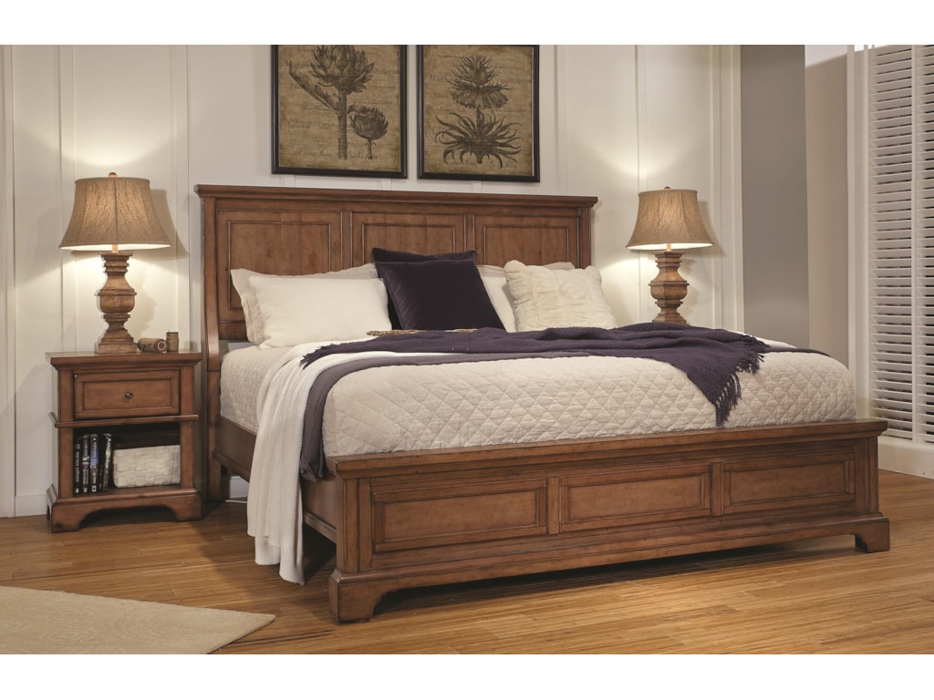 Aspenhome Alder CreekQueen Panel Bed