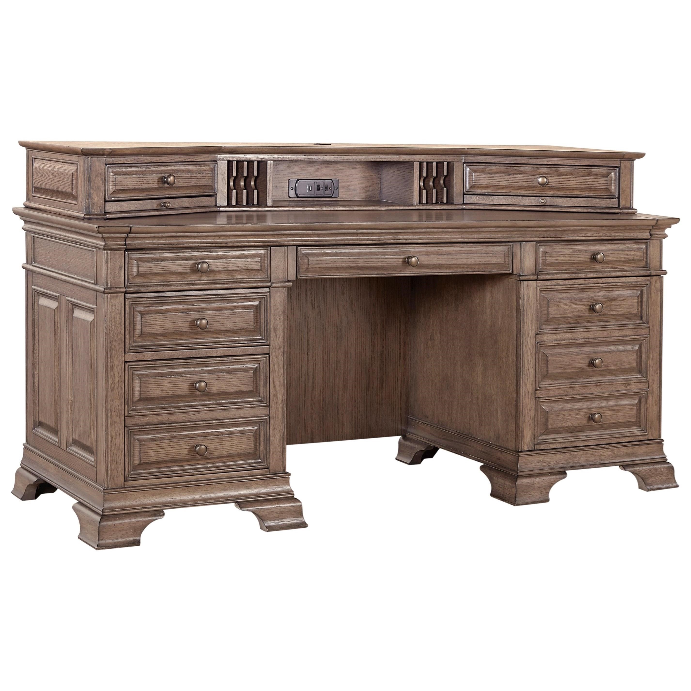 Aspenhome Arcadia I92 321 72 Credenza Desk With Sliding Top And