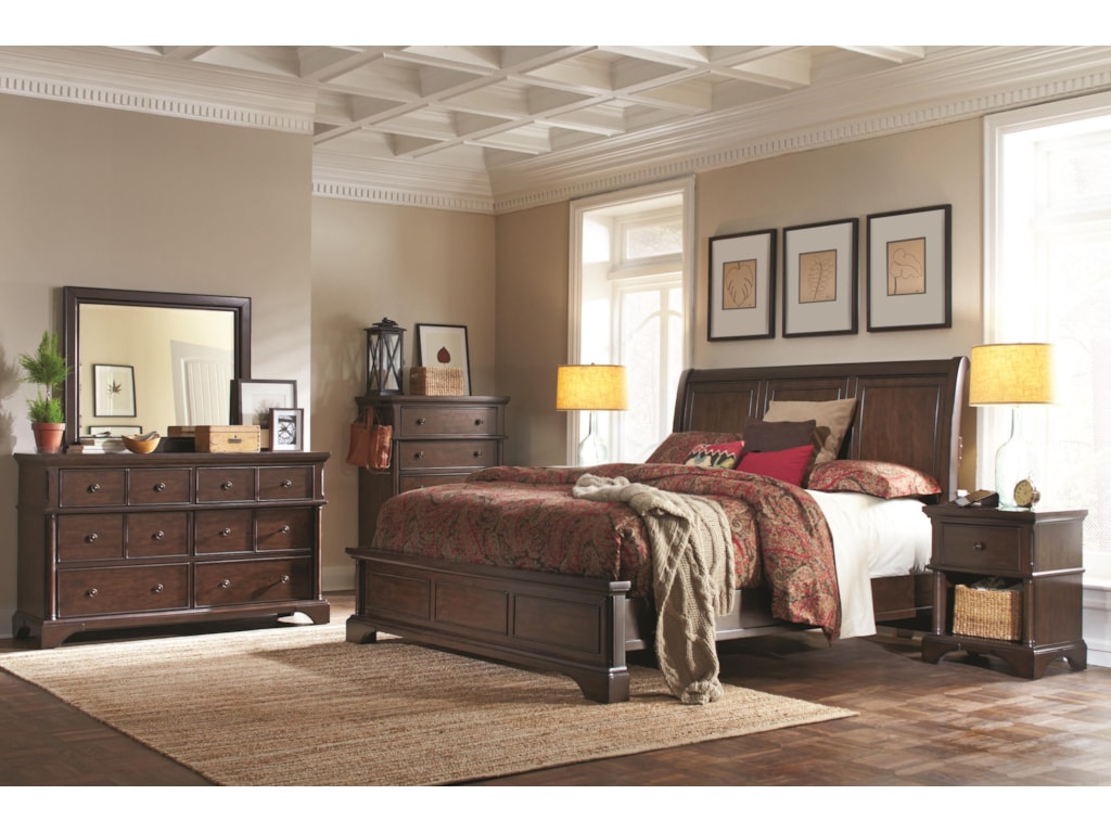 Aspenhome BancroftQueen Sleigh Bed