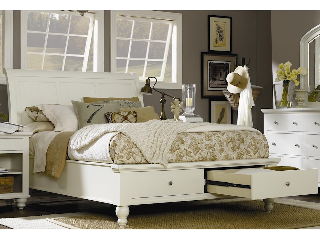 Aspenhome Cambridge Queen Sleigh Bed With Storage Drawers And Usb Ports Conlin S Furniture Sleigh Beds