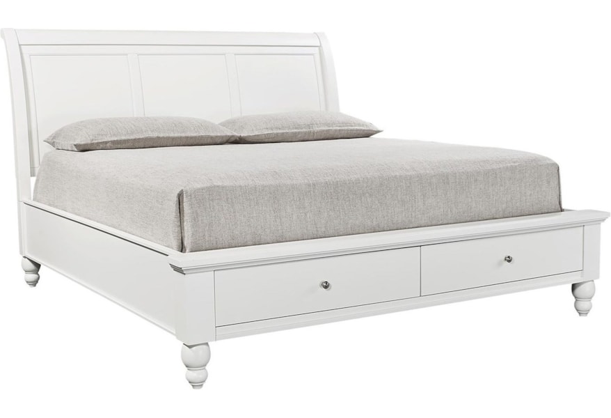 Aspenhome Cambridge Cb Queen Sleigh Bed With Storage Drawers And Usb Ports Belfort Furniture Sleigh Beds Full Size Sleigh Bed With Storage