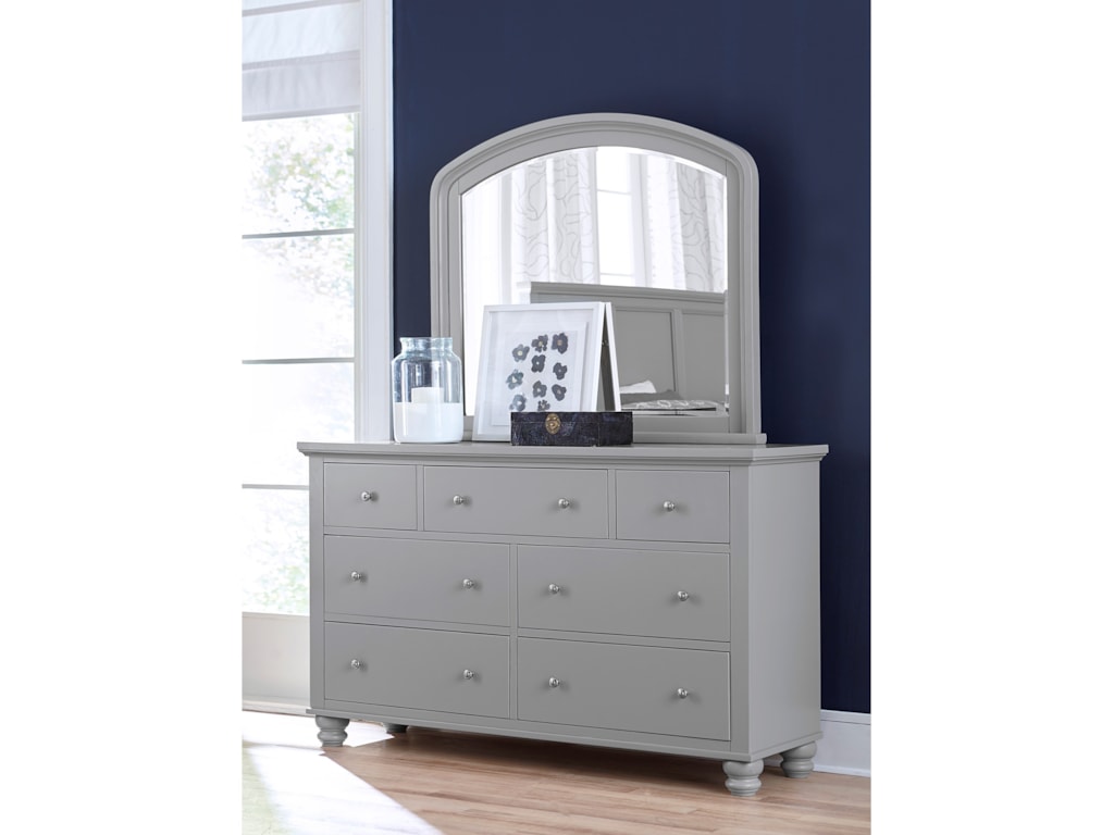 Aspenhome CambridgeDouble Dresser and Mirror Combo