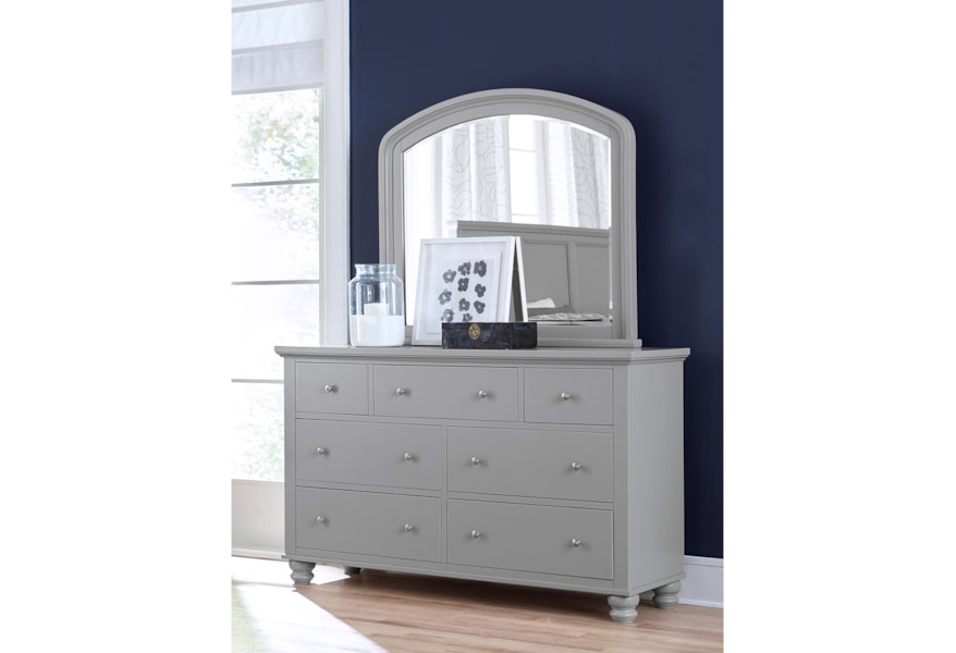 Aspenhome Cambridge Double Dresser And Mirror Combo Dunk