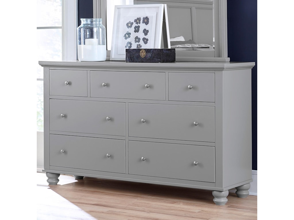 Aspenhome Cambridge7 Drawer Double Dresser