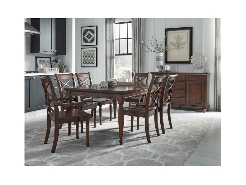 Cambridge Rectangular Leg Dining Table Chair Set By Aspenhome At Dean Bosler S