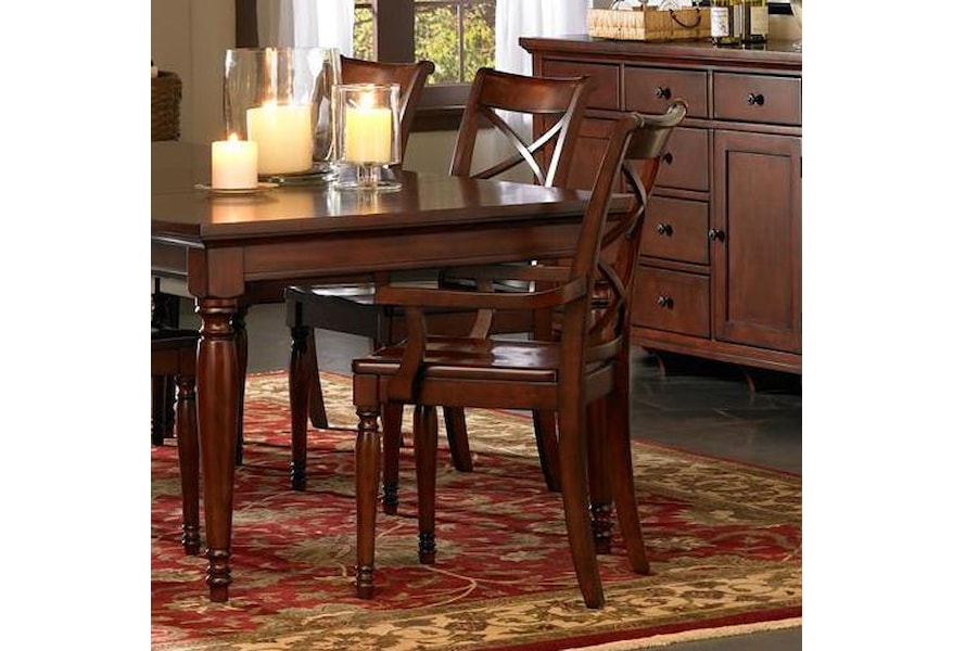 Aspenhome Cambridge Icb 6670a Bch Double X Arm Chair Hudson S