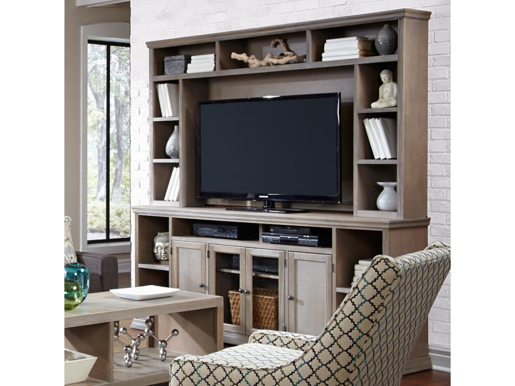 Aspenhome Canyon Creek 84-Inch Entertainment Console And Hutch Aspenhome Canyon Creek 84-Inch Entertainment Console and Hutch - Belfort Furniture - Wall Unit - Aspenhome Canyon Creek 84-Inch Entertainment Console And Hutch