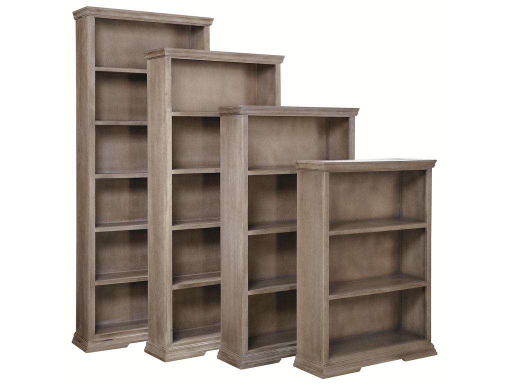 Calabasas 72-Inch Bookcase With 4 Fixed Shelves - Morris Home Shown with 84-Inch, 60-Inch and 48-Inch Bookcases - Calabasas 72-Inch Bookcase With 4 Fixed Shelves - Morris Home
