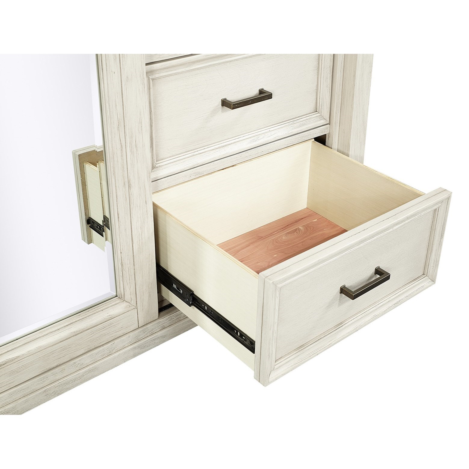 Aspenhome Caraway I248 457 Casual Sliding Door 5 Drawer Chest With