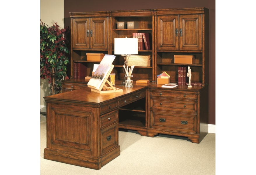 Aspenhome Centennial Modular Wall Office With Computer Desk And