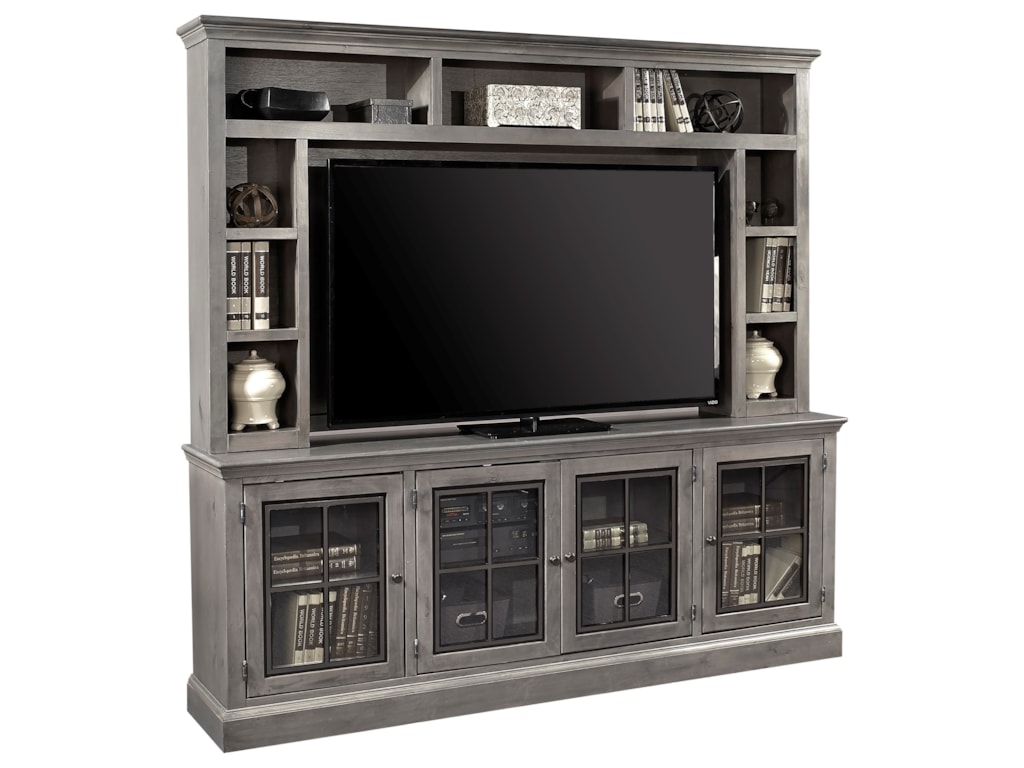 Aspenhome Churchill Casual 84 Tv Console And Hutch With 4 Doors Aspenhome Churchill84