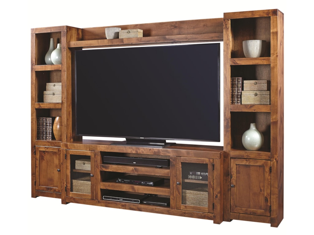 Aspenhome Contemporary Alder Entertainment Wall With 4 Doors And Aspenhome Contemporary Aldeertainment Wall
