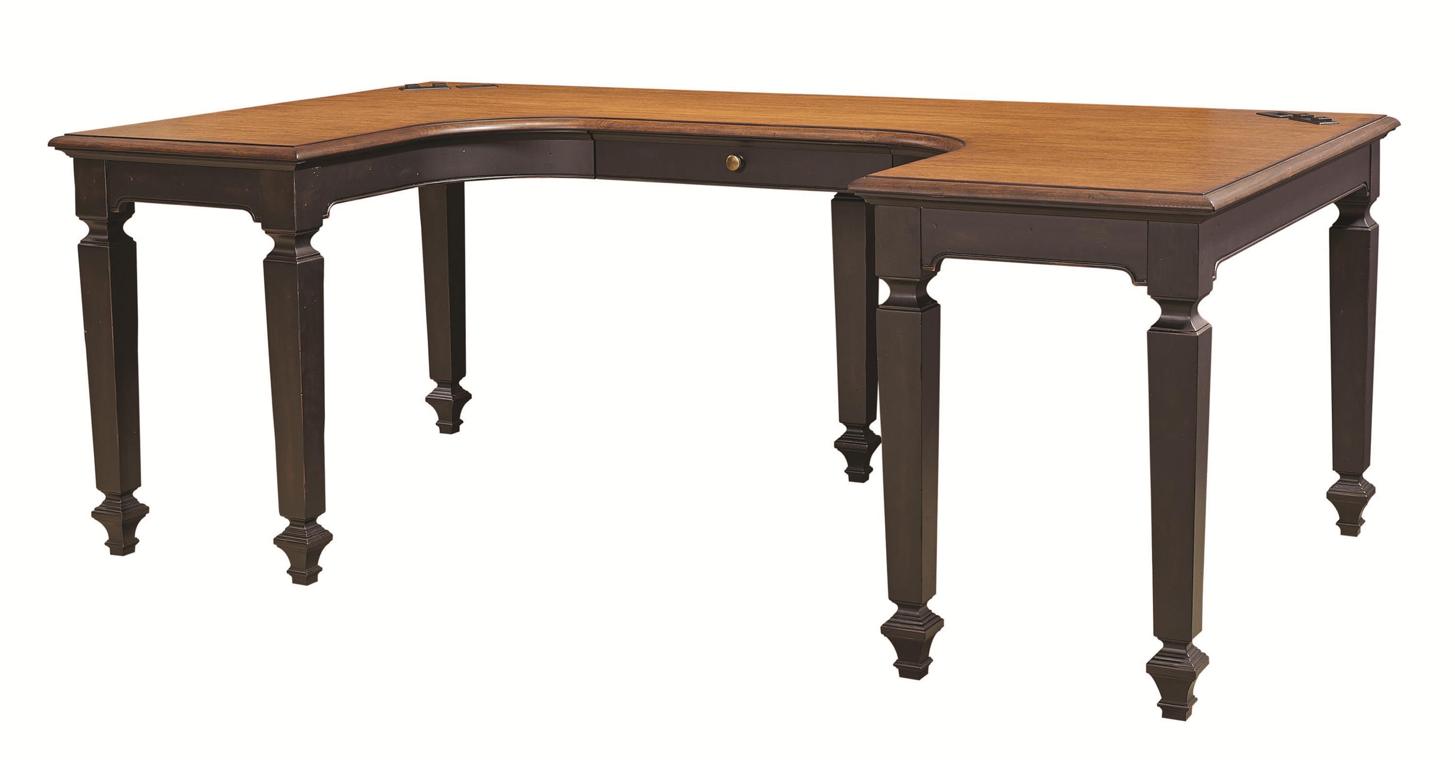 Aspenhome Ravenwood U Shaped Desk With 2 Ac Outlets On Desktop Fisher Home Furnishings U Shape Desks