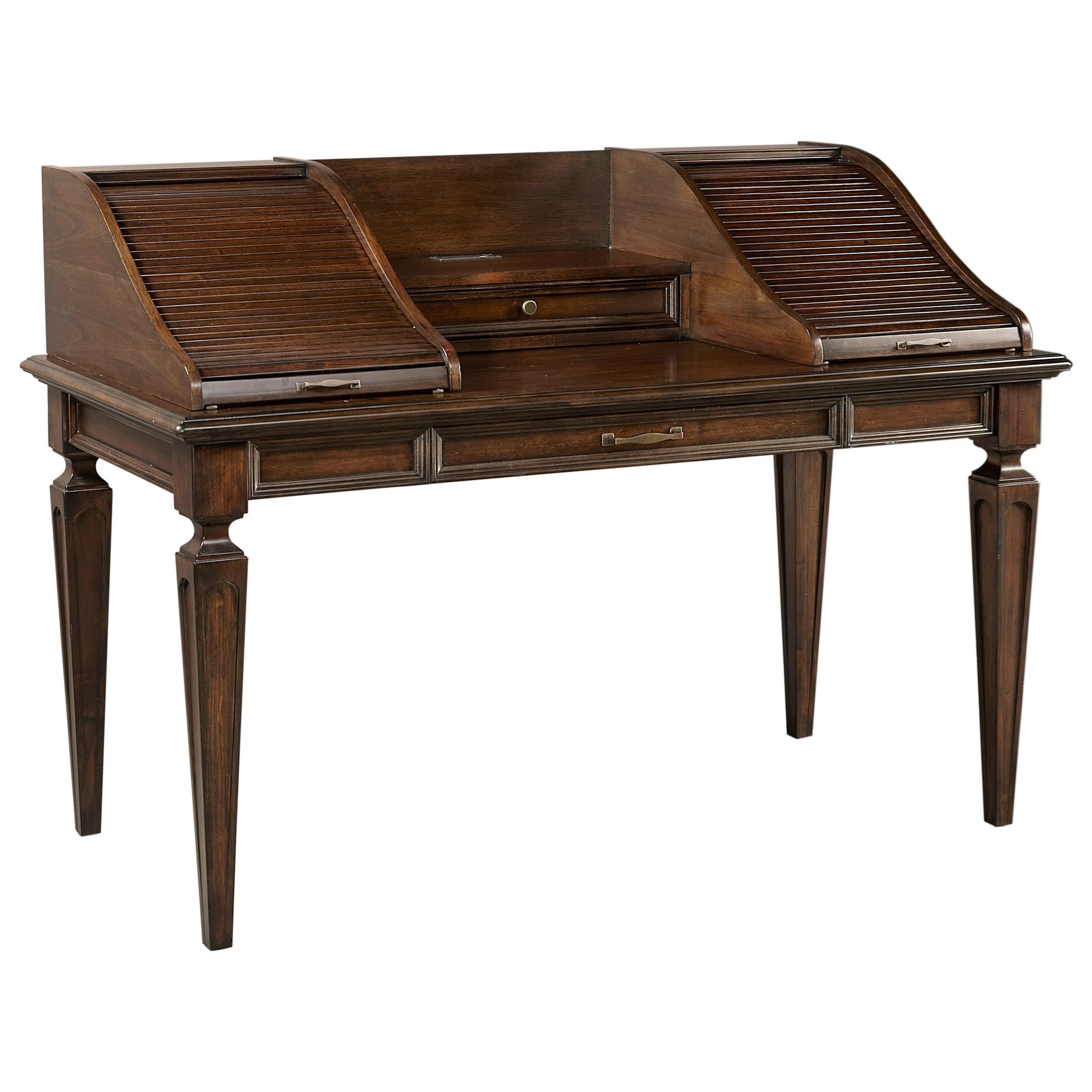 Aspenhome Grand Classic I91 361wd 66 Roll Top Writing Desk Dunk