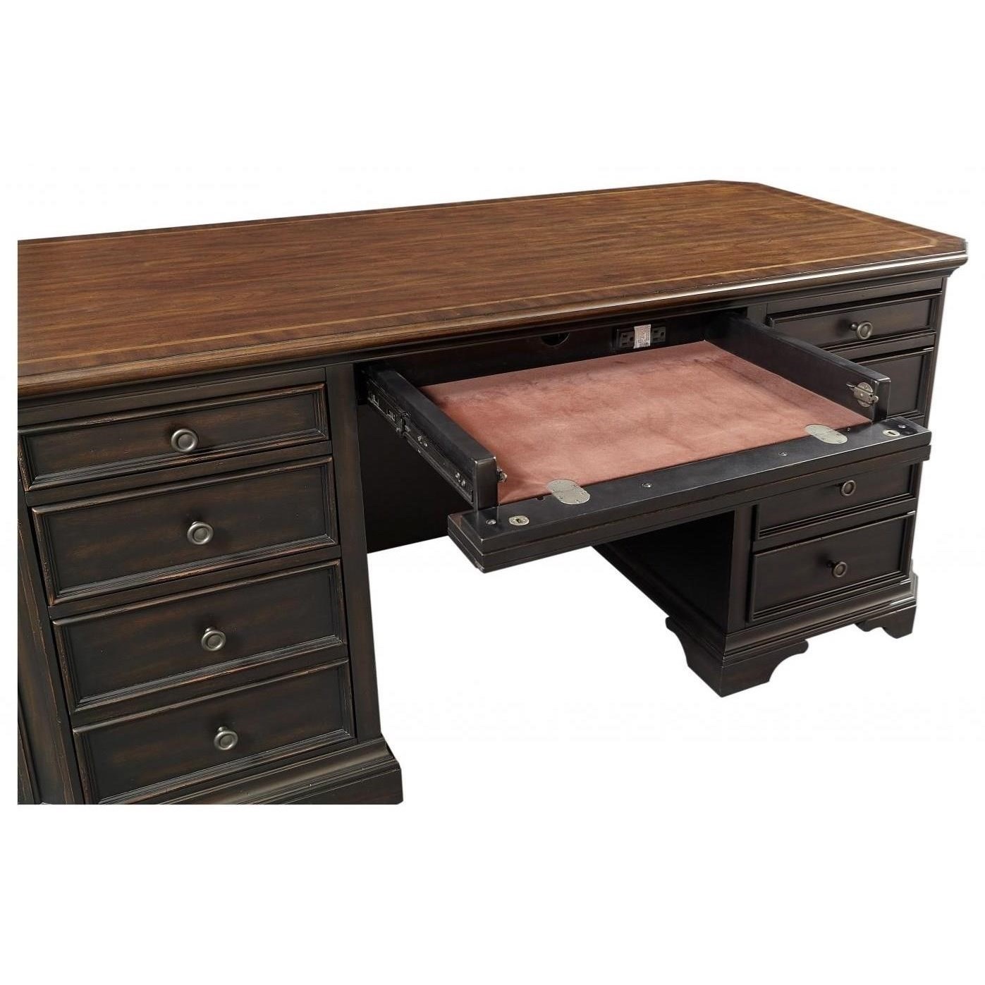 Aspenhome Hampton I242 303 Transitional 8 Drawer 66 Executive