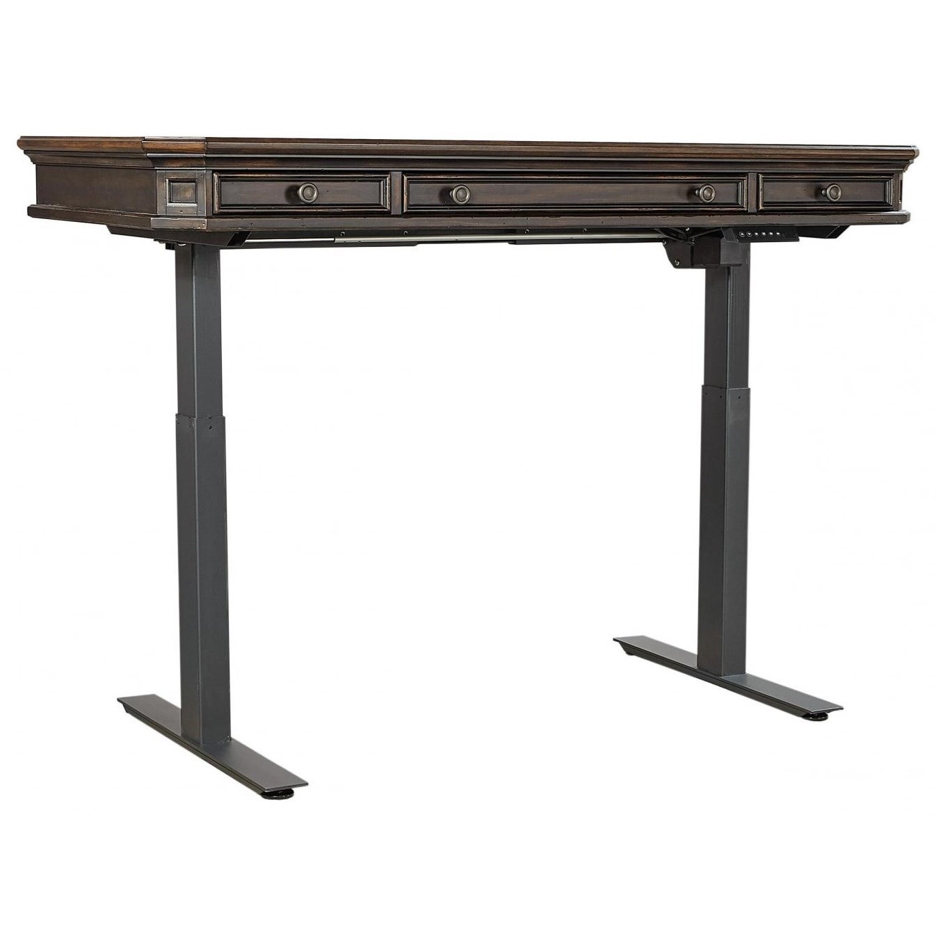 Aspenhome Hampton Transitional Lift Top Desk With Ac Usb Ports