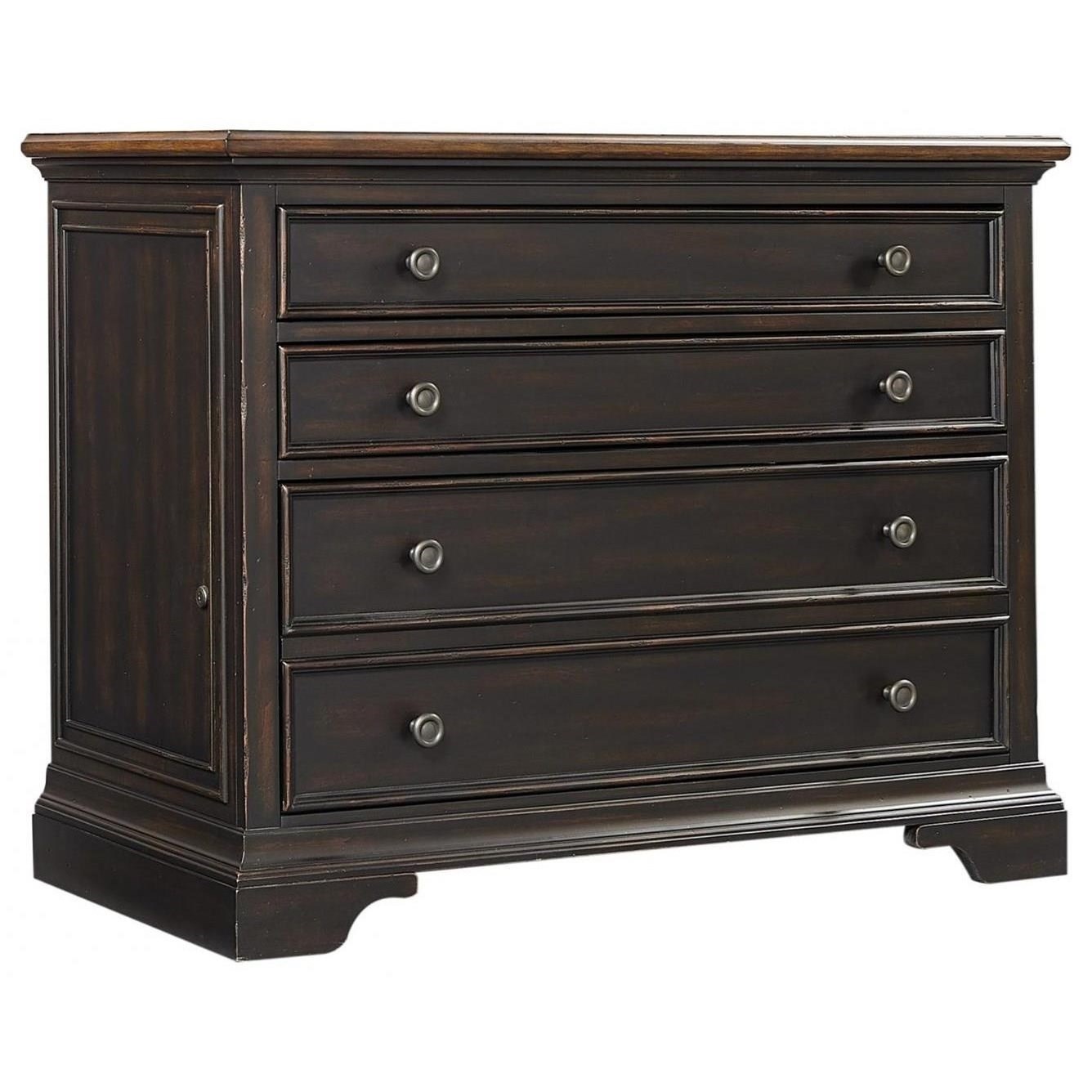 Aspenhome Hampton I242 378 Transitional 3 Drawer File Cabinet With Removable Drawer Dividers Dunk Bright Furniture File Cabinets
