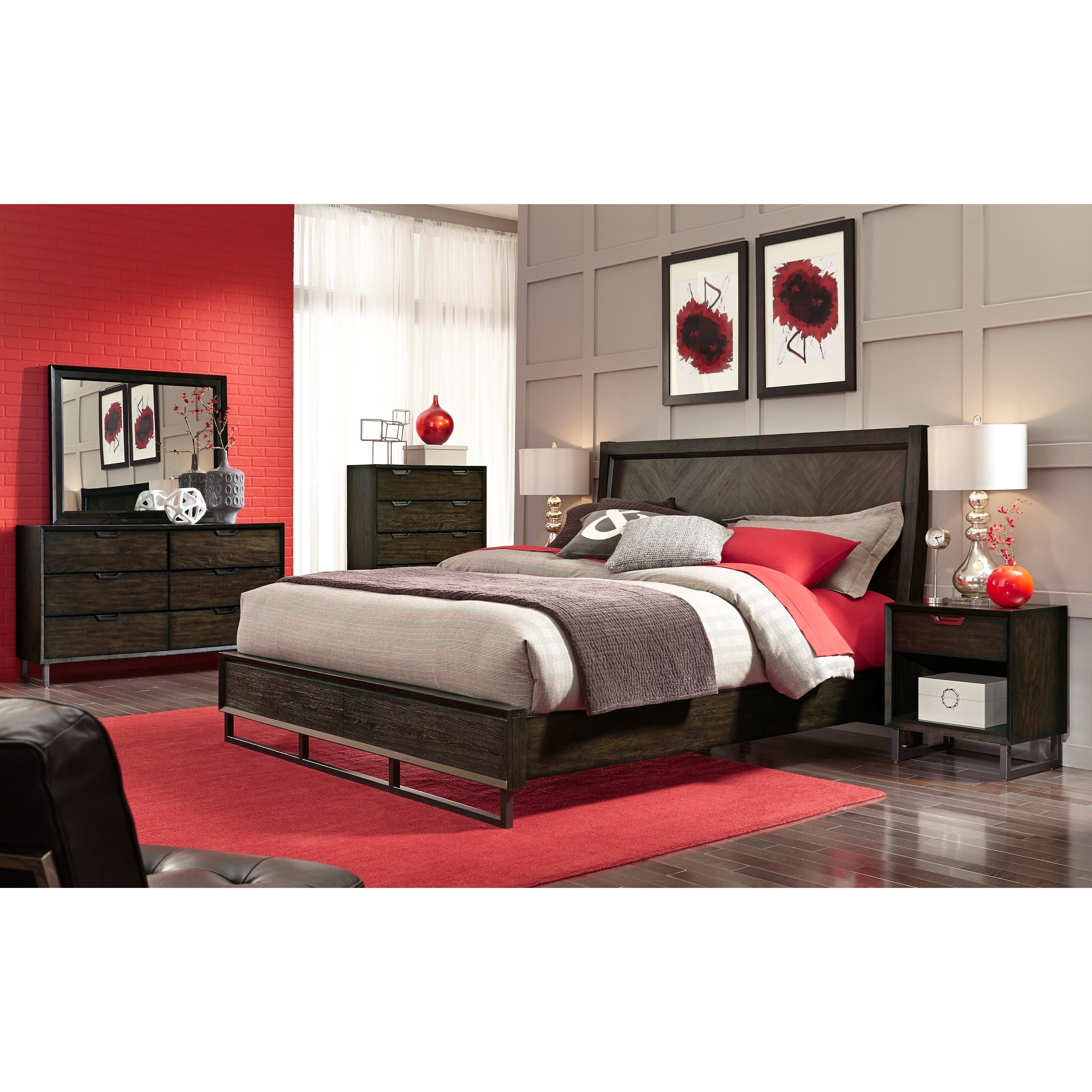 outlet spokane furniture Harper  Group Walker's Bedroom  Point Aspenhome Queen