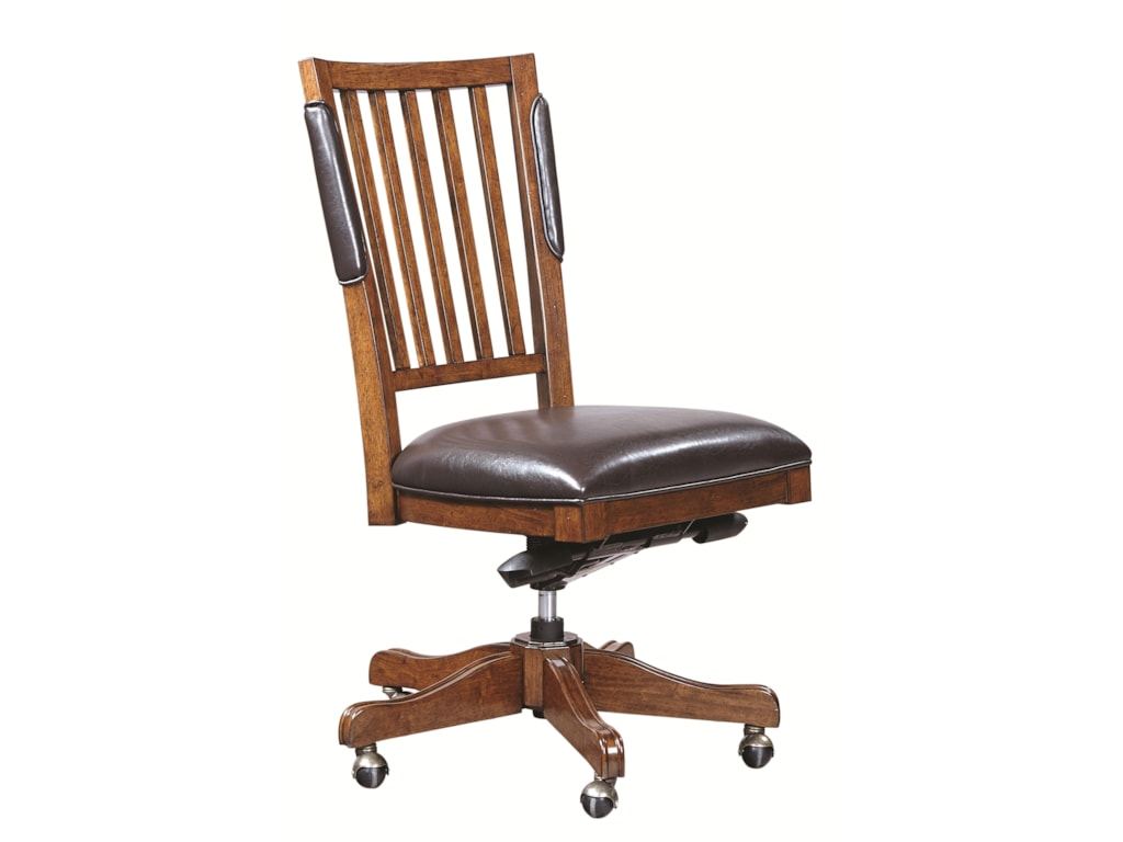 Aspenhome Hawthorne I26 366 1 Office Chair With Bonded Leather Seat Aspenhome Hawthorneoffice Chair
