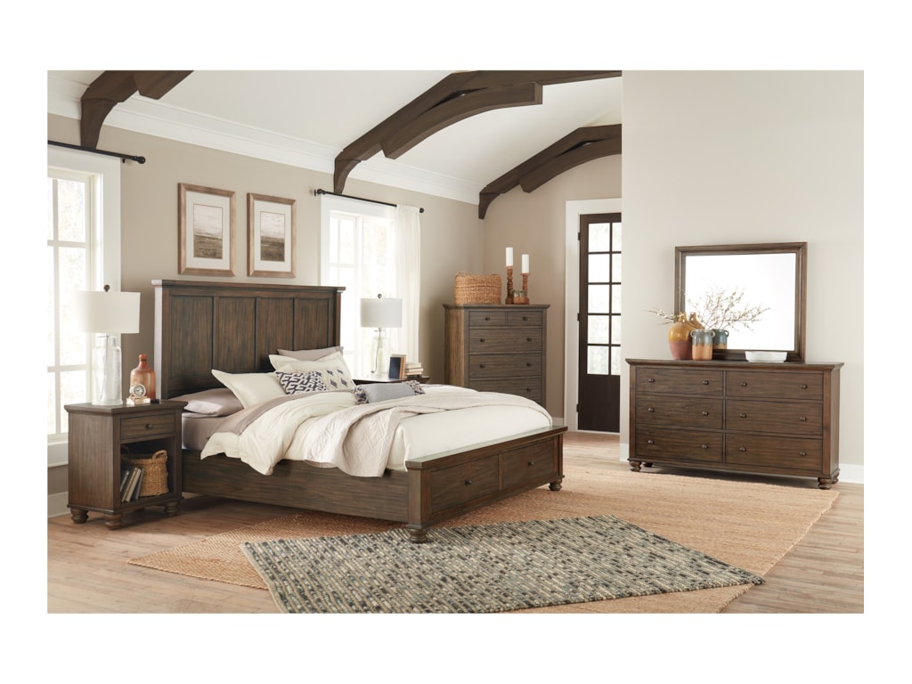 Aspenhome Hudson ValleyKing Panel Bed