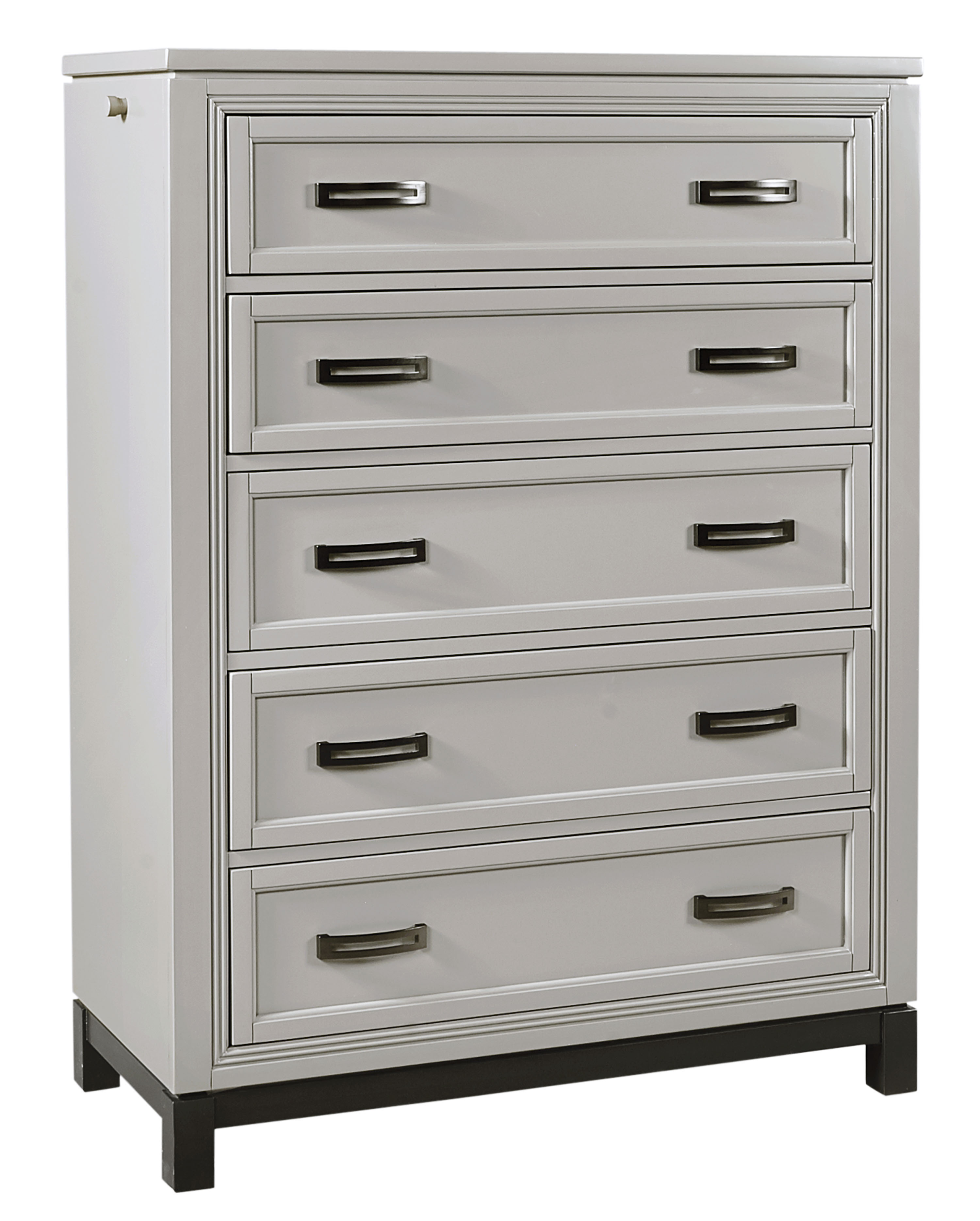 Aspenhome Hyde Park 5 Dovetail Drawer Chest With Pullout Clothing Rod Darvin Furniture Drawer Chests