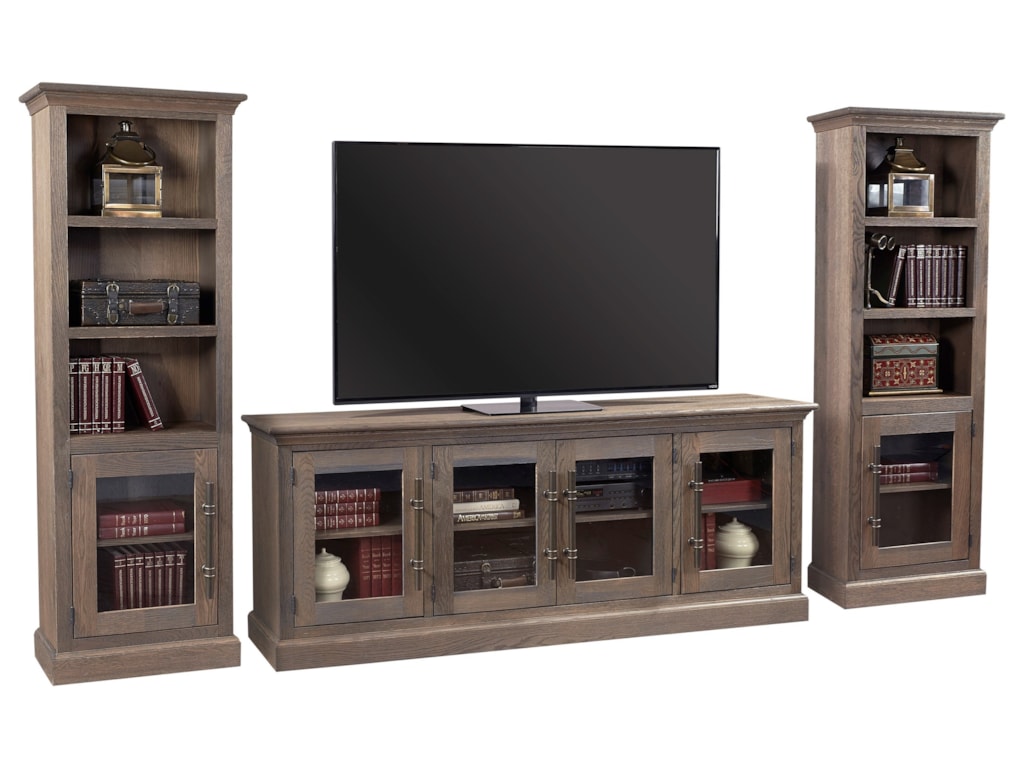 Aspenhome Manchester 85 Entertainment Wall With Gl Doors Dunk Manchester 85 Entertainment Wall With Gl Doors By Aspenhome