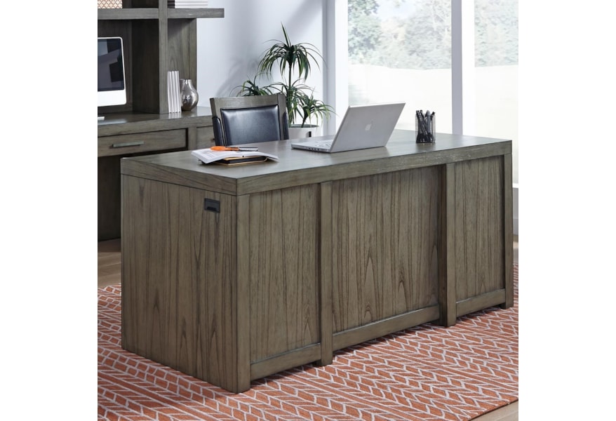 Aspenhome Moreno Contemporary 66 Executive Desk With Locking File Executive Desk With Locking File