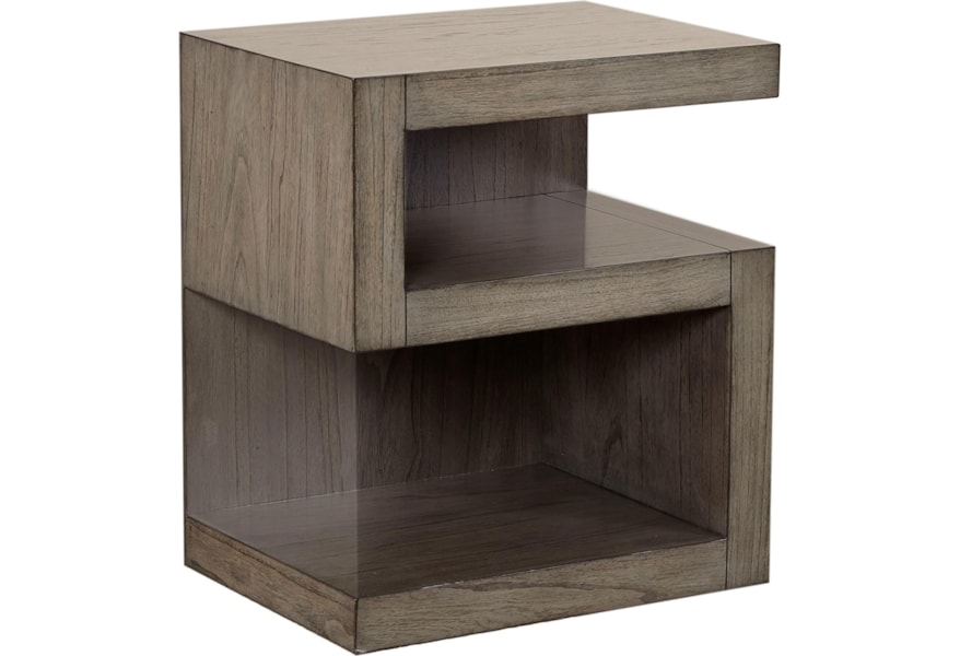 images Modern Unique Nightstands modern loft s nightstand with 2 shelves by aspenhome at belfort furniture