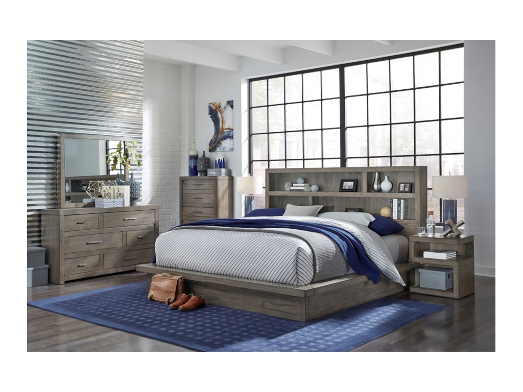 Aspenhome Modern LoftKing Platform Bed