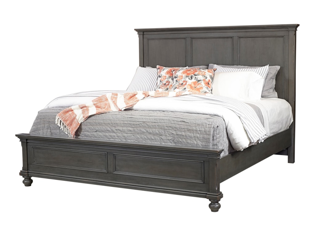 Aspenhome Oxford I07 412 403 402 Pep Transitional Queen Panel Bed
